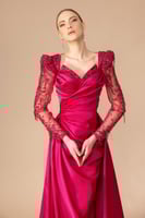 فستان منال - فوشي