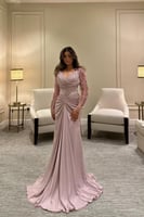 فستان شيخة - وردي