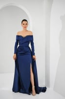 فستان فجر - كحلي