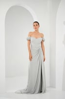 فستان زينة - رمادي