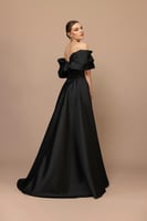 فستان جنى - أسود