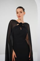 فستان بسمة - أسود