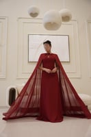 فستان بسمة - أحمر