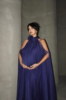 فستان ياسمين ( حوامل ) - كحلي