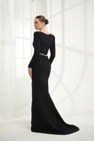 فستان عالية - أسود