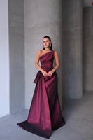 فستان لانا - عنابي