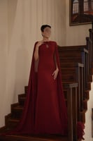 فستان بسمة - أحمر