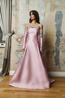 فستان العنود - وردي