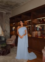 فستان نور - سماوي