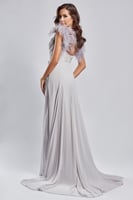 فستان أروى - رمادي