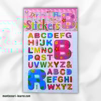 استكر الحروف الإنجليزية كبير