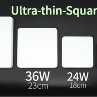 إضاءة سقف مربع رفيع للغاية لون إضاءة طبيعي 24 وات...