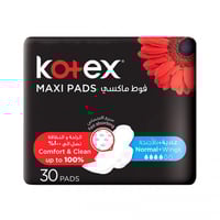 فوط نسائية ماكسي من كوتكس عادية بالاجنحة