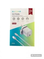 عرض خاص راف باور فيش منزلي مخرج USB-c مع كيبل ايفو...