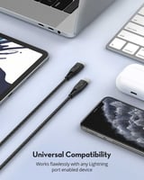 كيبل راف باور USB-C إلى لايتنينق بطول 1.2 متر - أس...