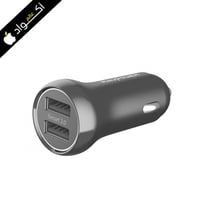 راف باور شاحن سيارة بمنفذين يو اس بي , لون أسود -...