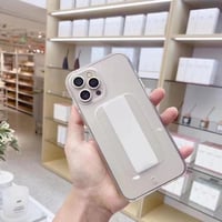 غلاف حماية للايفون شفاف مع مسكة مغناطيس