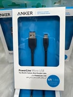 انكر كيبل جلكسي 2 متر نايلون متوفر باللون الابيض و...