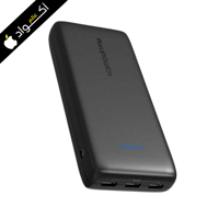 بطاريه متنقله من راف باور 32 الف ملي امبير 3منافذ...