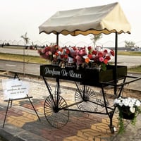 عربة ورد ثابتة