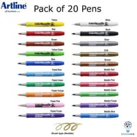 أقلام بروش ارت لاين متعددة