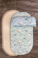 عرض المرتبة والوسادة مع قاعدة خشبية 6 ملم