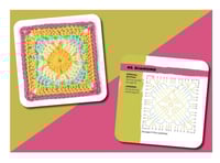 كروت نماذج الكروشيه مربعات الجدة جراني سكوير - أكث...