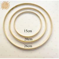 حلقات مكرمية خشبية