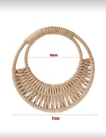 يد شنطة خيزران دائريه