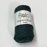 خيوط فلاتو مكرمية روب زيتي داكن 3ملم