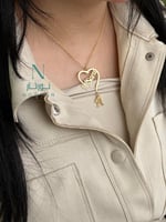 سلسال بالأسم والحرف مطلي بالذهب