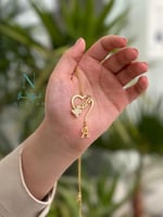 سلسال بالأسم والحرف مطلي بالذهب