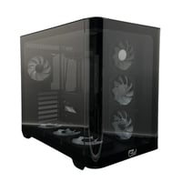 GTW GAMING COMPUTER CASE, BLACK MID TOWER ATX CASE...