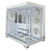 GTW GAMING COMPUTER CASE, WHITE MID TOWER ATX CASE...