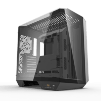 DARKFLASH DY470 BLACK ATX PC CASE WITH 4X ARGB FAN...