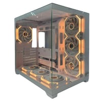 GTW GAMING COMPUTER CASE, WHITE MID TOWER ATX CASE...