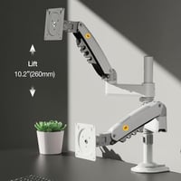 حامل شاشة مكتبي مزدوج عالمي من NB نورث بايو ، يتمي...