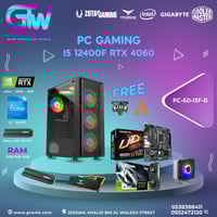 تجميعة بي سي قيمنق بلاك ايدشن i5 12400F RTX4060