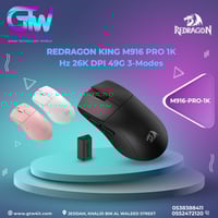 REDRAGON KING M916 PRO 1K Hz 26K DPI 49G 3-Modes