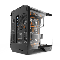 DARKFLASH DY470 BLACK ATX PC CASE WITH 4X ARGB FAN...