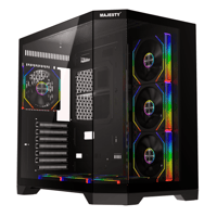 كيس بيسي قيمنق لون اسود ميد تاور ميد مافيرا مزود ب...