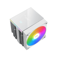 مبرد هوائي Xigmatek AK6 ARGB للمعالج - أبيض مع شاش...