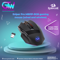 (Sniper Pro M801P-RGB gaming mouse (wired and wire...