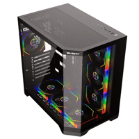 كيس بيسي قيمنق لون اسود ميد تاور ميد مافيرا مزود ب...