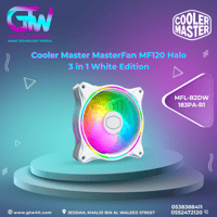Cooler Master MasterFan MF120 Halo 3 in 1 White Ed...