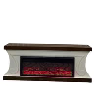 دفاية خشب بني ديكور بلازما 200×80×40سم