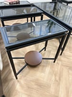 طقم طاولات حديد اسود