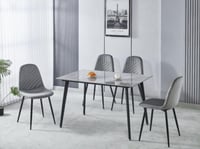 طاولة طعام سيراميك 4 كراسي