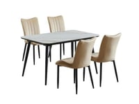 طاولة طعام رخام 4 كراسي