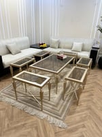 طقم طاولات ضيافه حديد